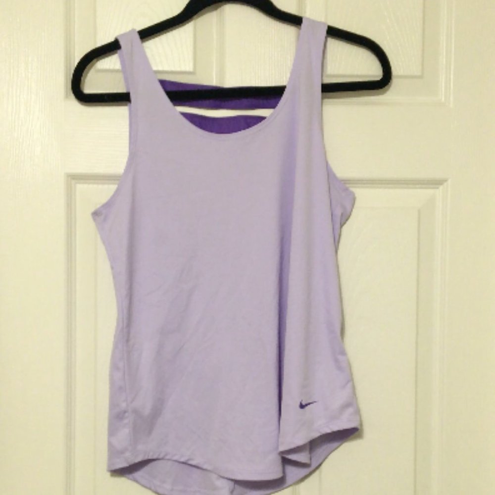 Purple dri-fit shirt
